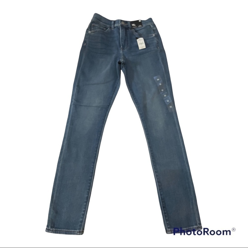 EXPRESS skinny high rise blue jeans